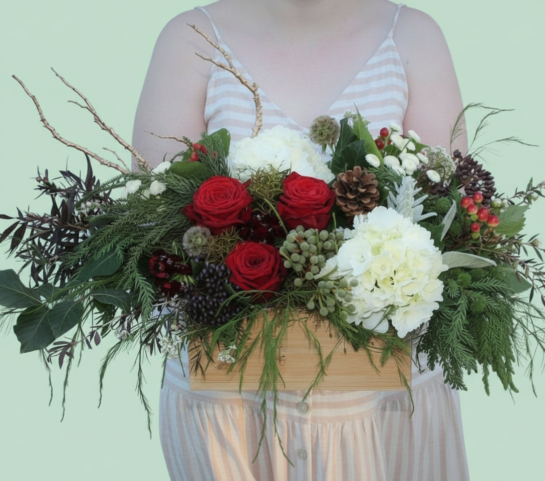 Classic Christmas Table Arrangement