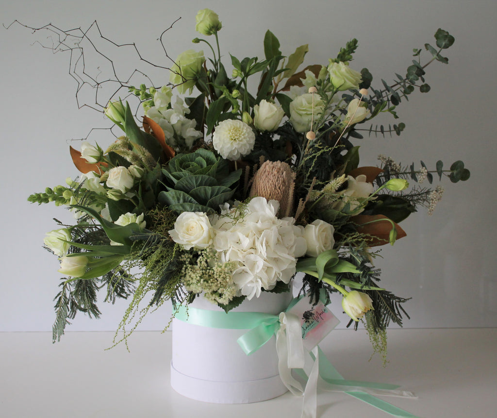 White Bloom Hatbox